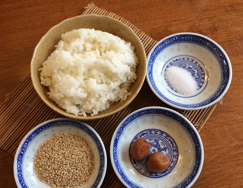 ingredients umeboshi and sesame